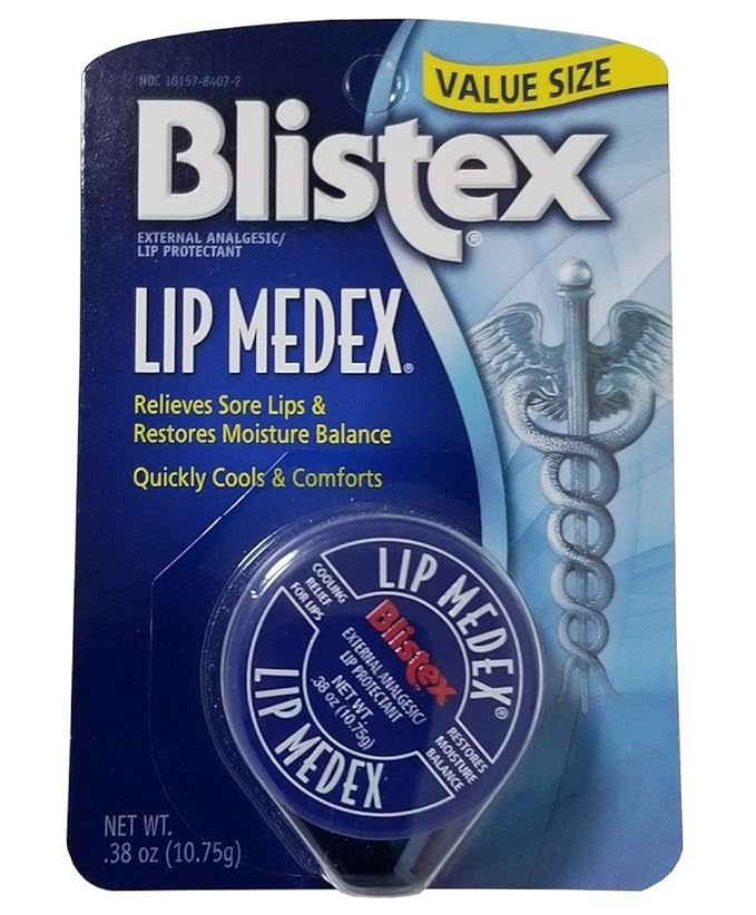 Blistex Lip Medex External Analgesic/Lip Protectant 0.25 oz (Pack of 5)-Velvo Beauty