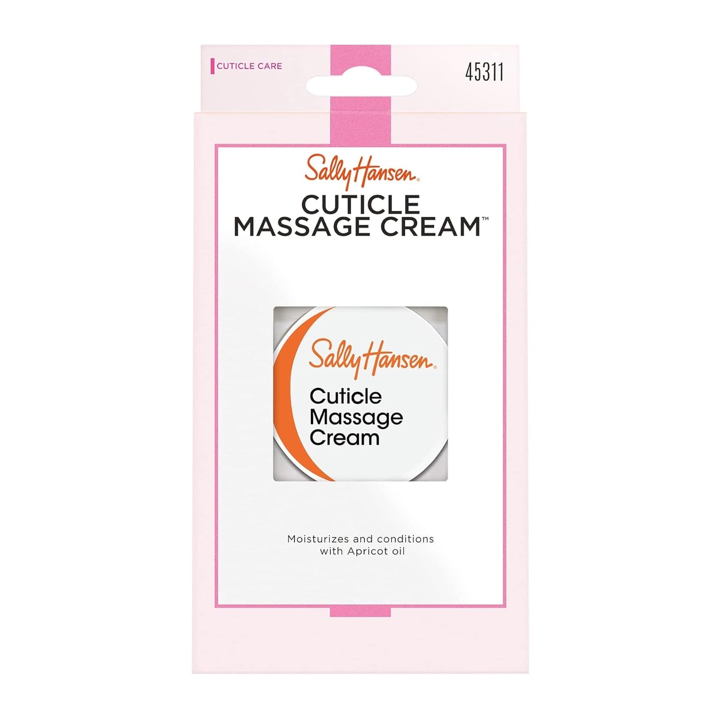 Sally Hansen Cuticle Massage Cream, Cuticle Care, Nourishing, Includes Apricot Oil (Pack of 2)-Velvo Beauty