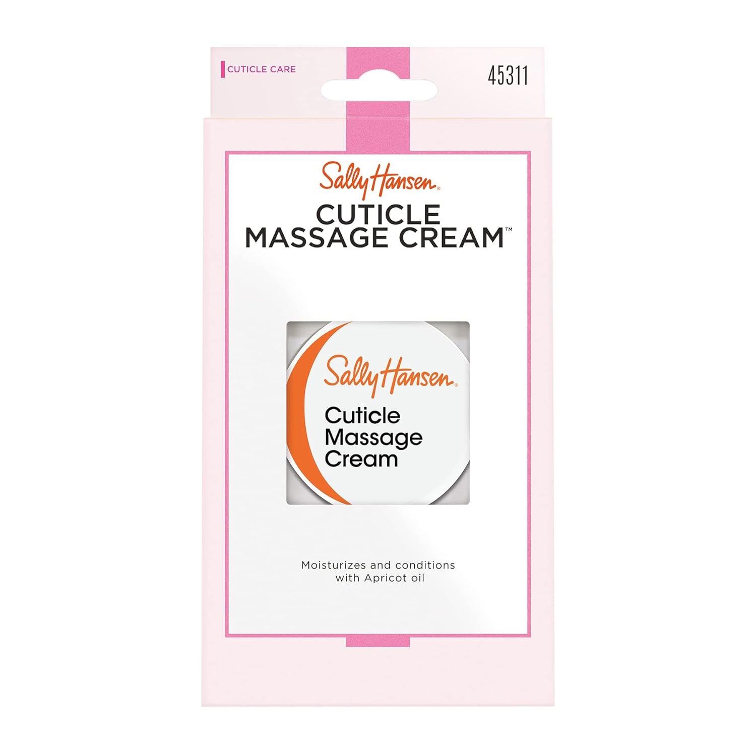 Sally Hansen Cuticle Massage Cream, Cuticle Care, Nourishing, Includes Apricot Oil (Pack of 2)-Velvo Beauty