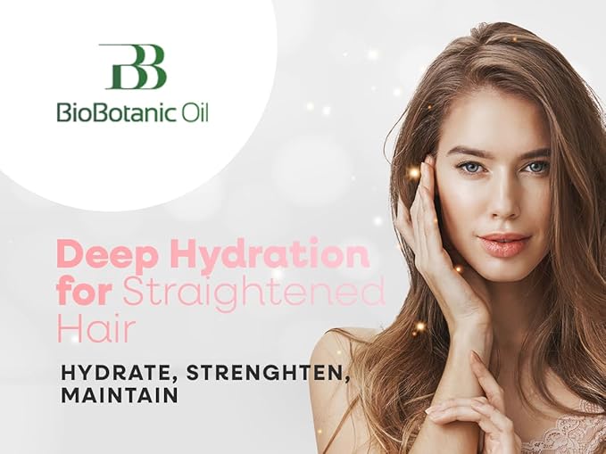 Bio Botanic Oil Range – Hair Mask for Straightened Hair with Plant Keratin & Organic Argan Oil, SLS-Free Deep Hydration & Repair, Salt-Free Formula for Long-Lasting Smoothness-Velvo Beauty