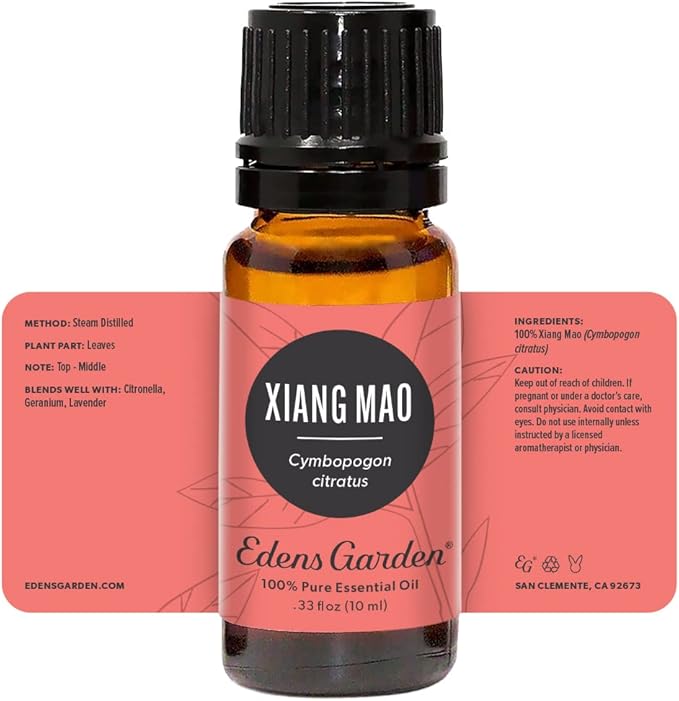 Edens Garden Xiang Mao Essential Oil- 100% Pure Premium Grade, Undiluted, Natural, Therapeutic, Aromatherapy, The Best for Diffuser, Candle, Laundry, Humidifiers 10 ml (.33 fl oz)-Velvo Beauty