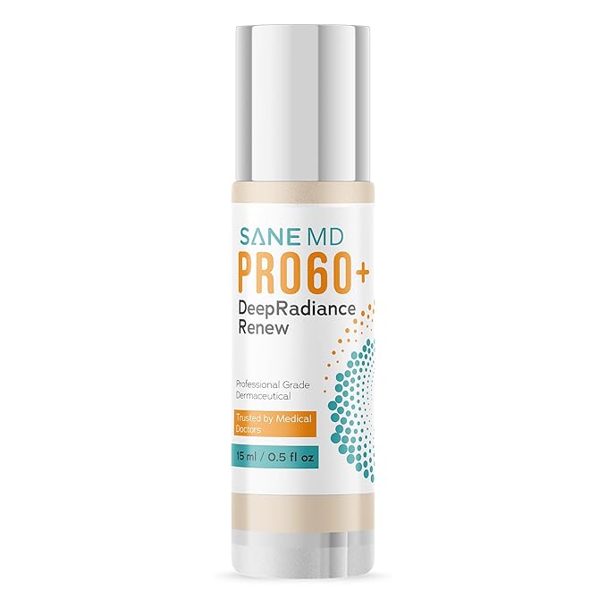 SANE MD PRO60+ DeepRadiance Renew™ Dark Spot Corrector for Face - Even Skin Tone, Radiance and Hydration - Skincare for Adults 60+, 15ml (1 bottle)-Velvo Beauty