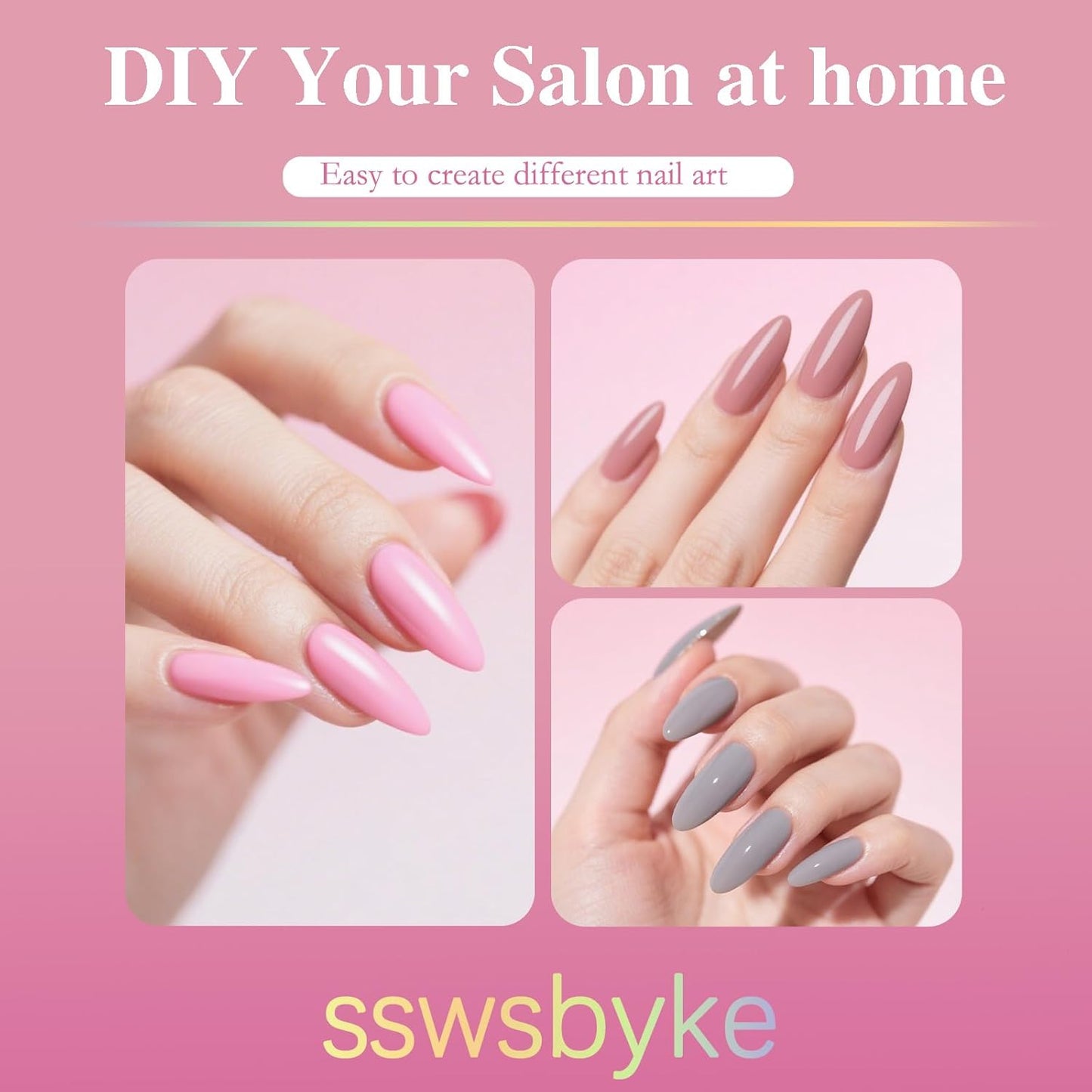 Medium Almond Nail Tips, SSWSBYKE 300pcs Soft Gel Nail Tips for Full Cover Pre-Shaped Acrylic Fake Nails Tips 15 Sizes Half Matte Press On Nails for Extension Home DIY Salon-Velvo Beauty