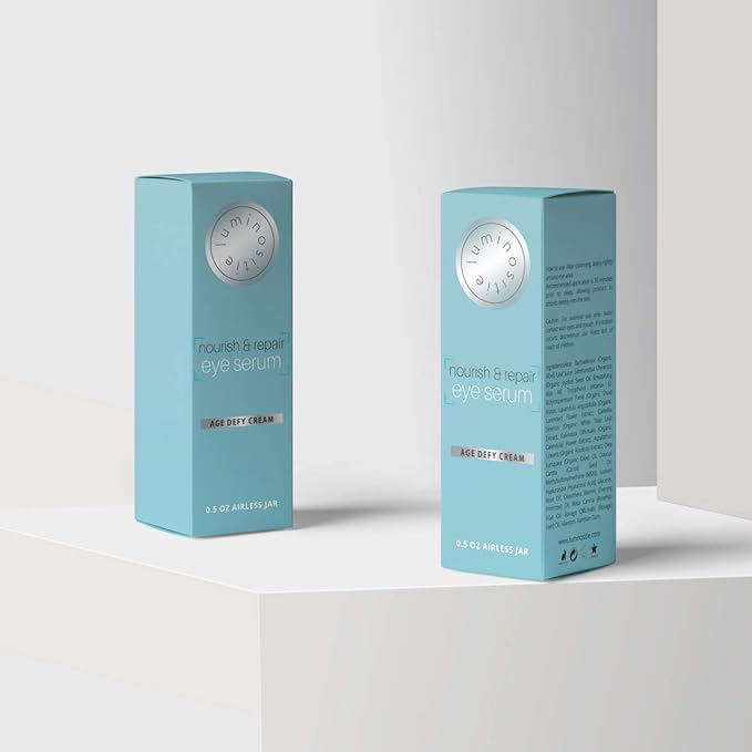 Under Eye Brightener Serum for Puffy Eyes & Dark Circles - Hydrating, Anti Aging, Under Eye Serum - Fast Absorption & Lightweight Finish-Velvo Beauty