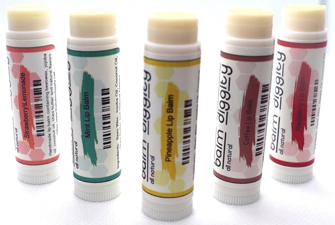 It's The Balm Diggity Beeswax All Natural, Moisturizing, And Nourishing Lip Balm, Made With Only 5 Ingredients, 1 tube, 0.15 ounces (5-PACK)-Velvo Beauty
