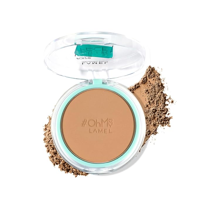 Lamel Oh My Clear Face Powder 406 Soft Honey | evens out the skin instantly |contains salicylic acid |controls the sebum production | 6gm-Velvo Beauty