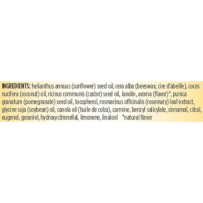 Burt's Bees Lip Balm - Pomegranate, Lip Moisturizer With Responsibly Sourced Beeswax, Tint-Free, Natural Origin Conditioning Lip Treatment, 4 Tubes, 0.15 oz.-Velvo Beauty