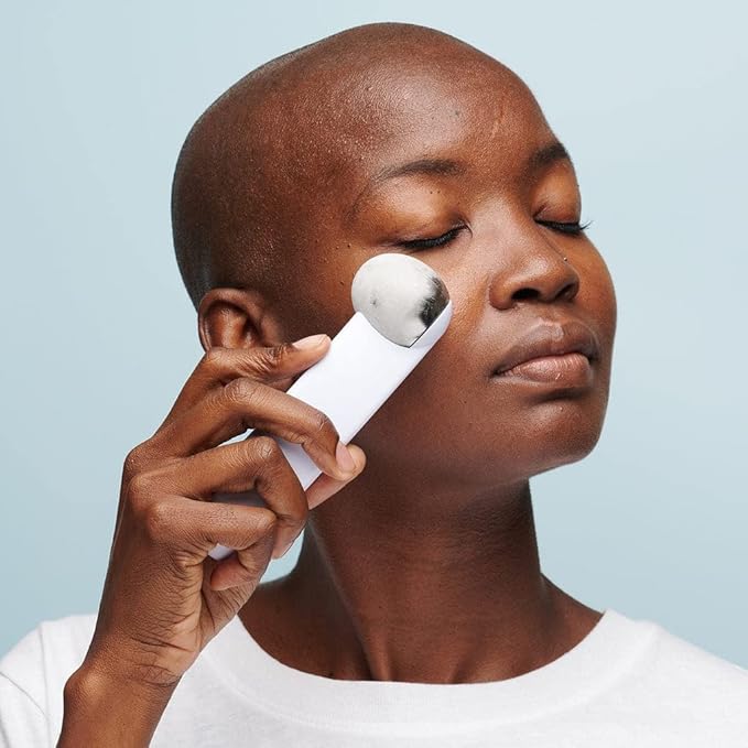 StackedSkincare Ice Roller for Face and Eyes - Stainless Steel Facial Ice Roller for Puffiness, Undereye Bags, Redness, Skin Cooling, and Lymphatic Drainage Massage - Face Roller for Women and Men-Velvo Beauty