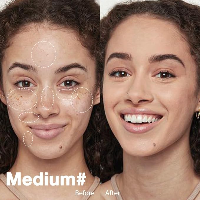 Pro Under Eye Full Coverage Liquid Concealer to Cover Dark Circles, Scars,Redness,Spots,Fine Lines,Corrector Anti-Aging Natural Finish, Moistening Smooth Cream,Waterproof 0.4 * 2 fl oz-Light+Medium-Velvo Beauty