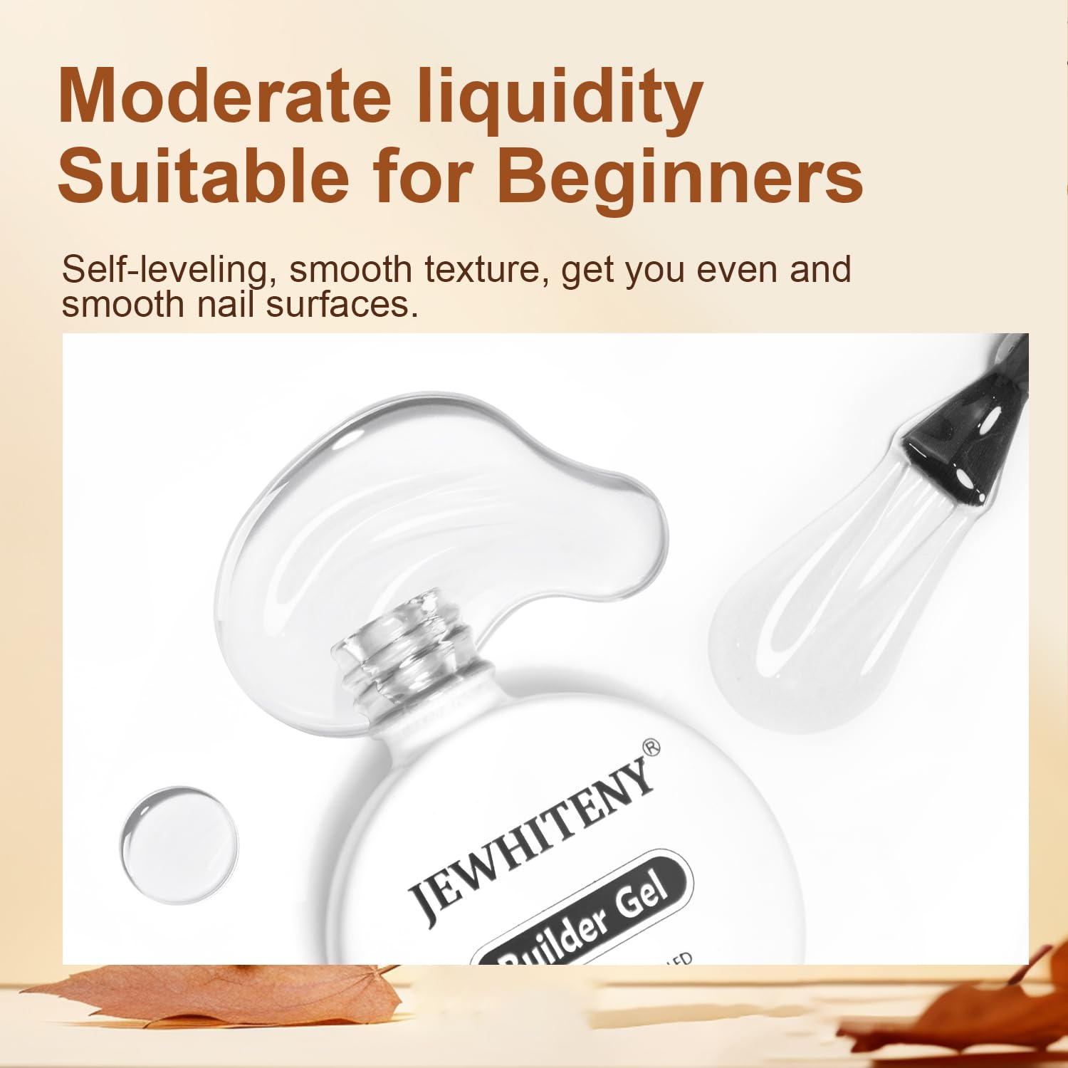 JEWHITENY 10ML Builder Gel Nails Clear Nail Extension Gel Nail Strengthener Long Lasting High Effects Nail Art Design Manicure Need U V Lamp Curing-Velvo Beauty