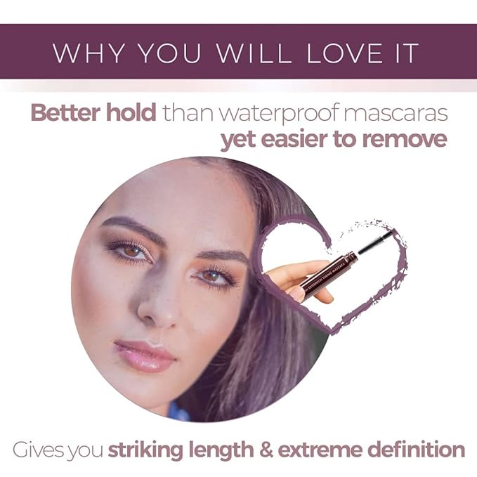 Blinc Lash Extension Tubing Mascara, Extreme Lengthening and Defining Mascara with Biotin, Ultra-Longwearing Washable Mascara, Clean, Vegan and Cruelty-Free, 9mL / 0.30 Fl. OZ (Black)-Velvo Beauty