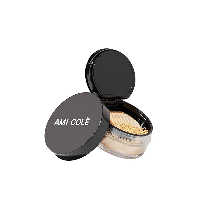 Ami Colé Skin Melt Talc-Free Loose Setting Powder Deep Medium, face powder, makeup, finishing powder, lightweight-Velvo Beauty