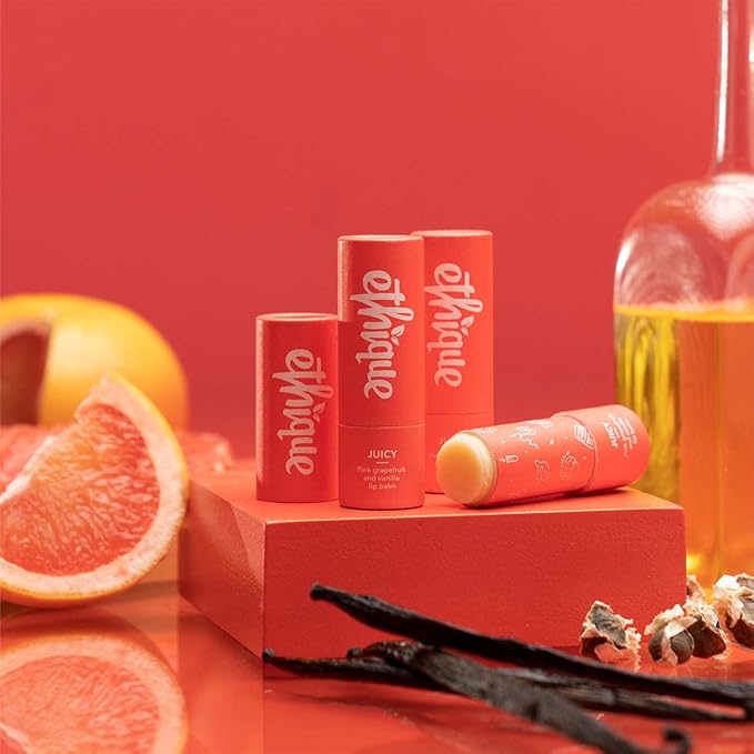 Ethique Juicy Nourishing Lip Balm - Plastic-Free, Vegan, Cruelty-Free, Eco-Friendly, 0.32 oz (Pack of 1)-Velvo Beauty