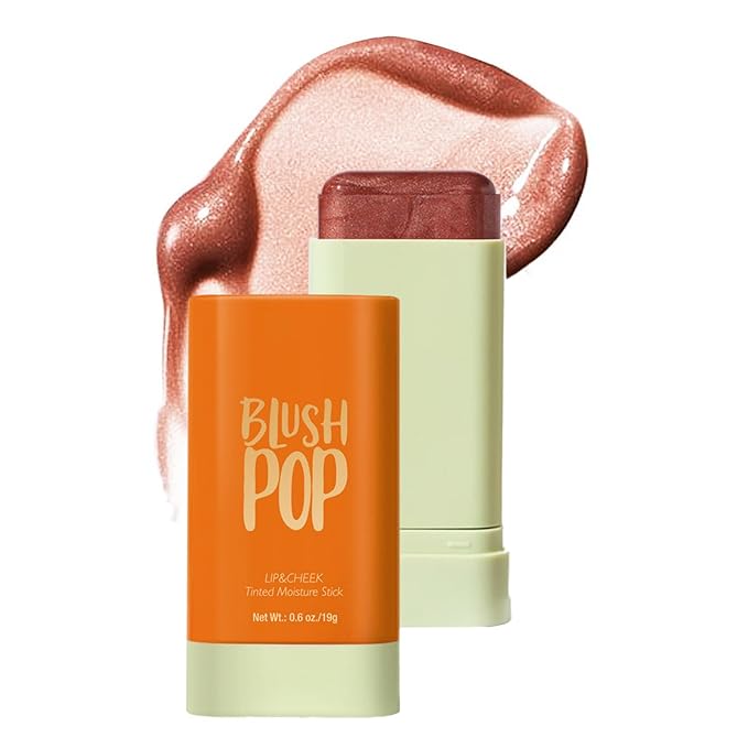 Blush Stick, Cream Blush Stick for Cheeks & Lips, Blendable Long-Lasting Multi-Use Contour Stick & Highlighter Makeup (#6 HIGHLIGHT)-Velvo Beauty