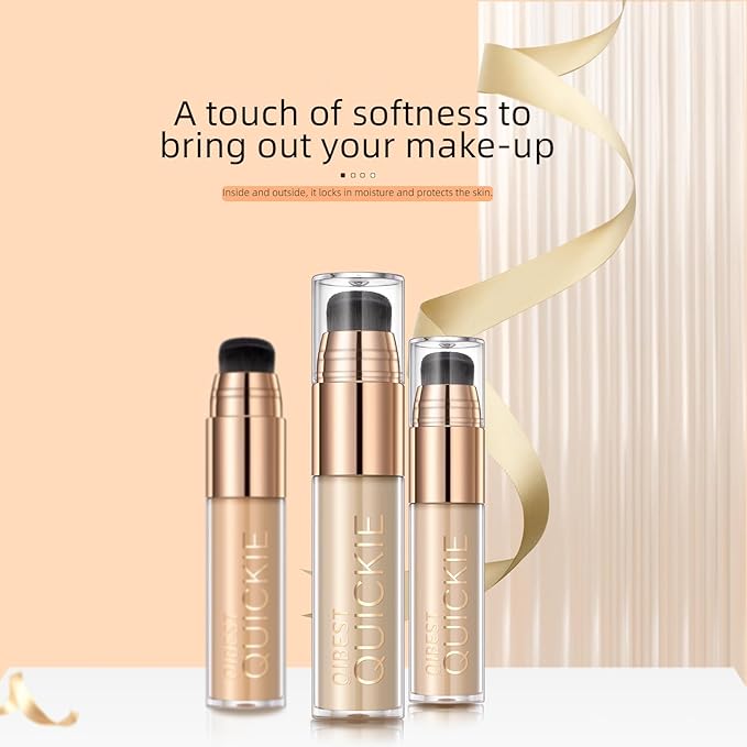 Stay Matte Liquid Foundation Concealer, Silky, Mist, Moisturizing, Long-Wear Liquid Makeup, Sheer To Full Coverage for A Hydrated, Natural Nude Looking Glow & Luminous, Dewy Finish On All Skin Types (#02)-Velvo Beauty