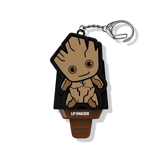 Lip Smacker Marvel, Guardians of the Galaxy, keychain, lip balm for kids - Groot (keychain)-Velvo Beauty
