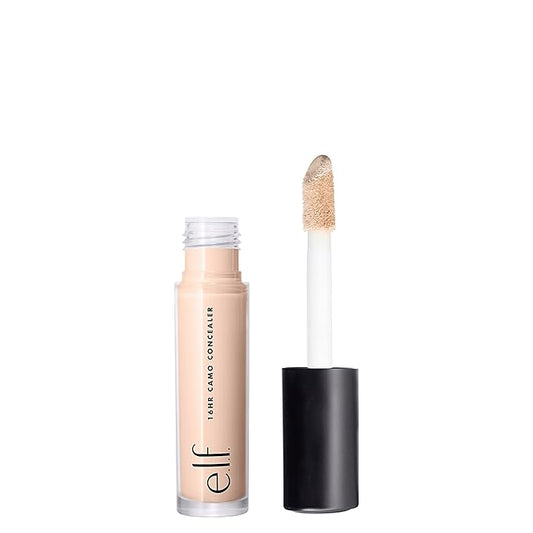 e.l.f. 16HR Camo Concealer, Full Coverage, Highly Pigmented Concealer With Matte Finish, Crease-proof, Vegan & Cruelty-Free, Light Peach, 0.203 Fl Oz-Velvo Beauty