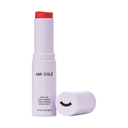 AMI COLÉ Desert Date Cream Multistick Lip and Cheek Tint (Flame) moisturizing lip tint, lip and cheek stain, natural lip color-Velvo Beauty