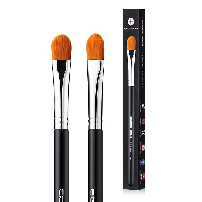 Concealer Brushes, EIGSHOW Eyeshadow Primer Brush for Concealer, Blending, Eyeshadow - Professional Tools for Applying Cream, Liquid Shadows and Eye Primer Base (E828 2piece)-Velvo Beauty