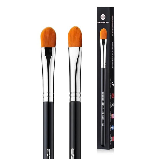 Concealer Brushes, EIGSHOW Eyeshadow Primer Brush for Concealer, Blending, Eyeshadow - Professional Tools for Applying Cream, Liquid Shadows and Eye Primer Base (E828 2piece)-Velvo Beauty