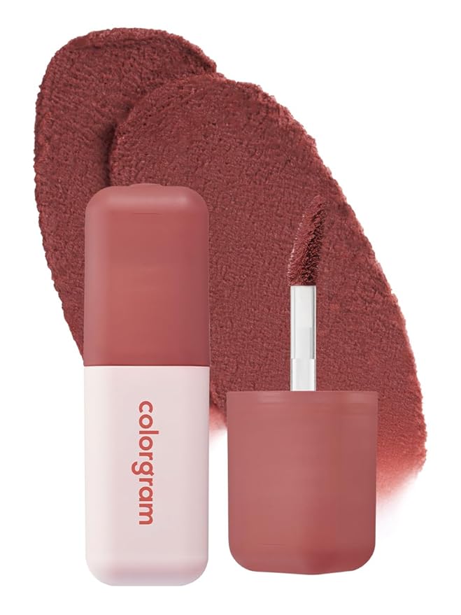 COLORGRAM NUDE BLUR TINT 11 DEEP CHOCOLATE | Soft Velvet Matte Liquid Lipstick & Cheek Tint | Lightweight Blurring Tint for a Smooth & Airbrushed Finish | Long-Lasting & Non-Sticky Formula-Velvo Beauty