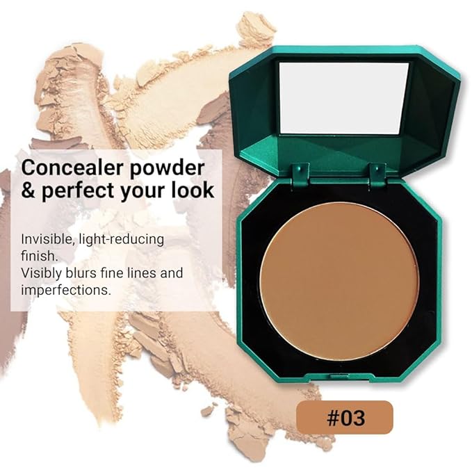 Pressed Matte Face Powder Makeup & Setting Powder for Poreless Wrinkle Blurring Contour Concealer Finishing,Lightweight,High Coverage,Shine Control, N.W 10g (03)-Velvo Beauty