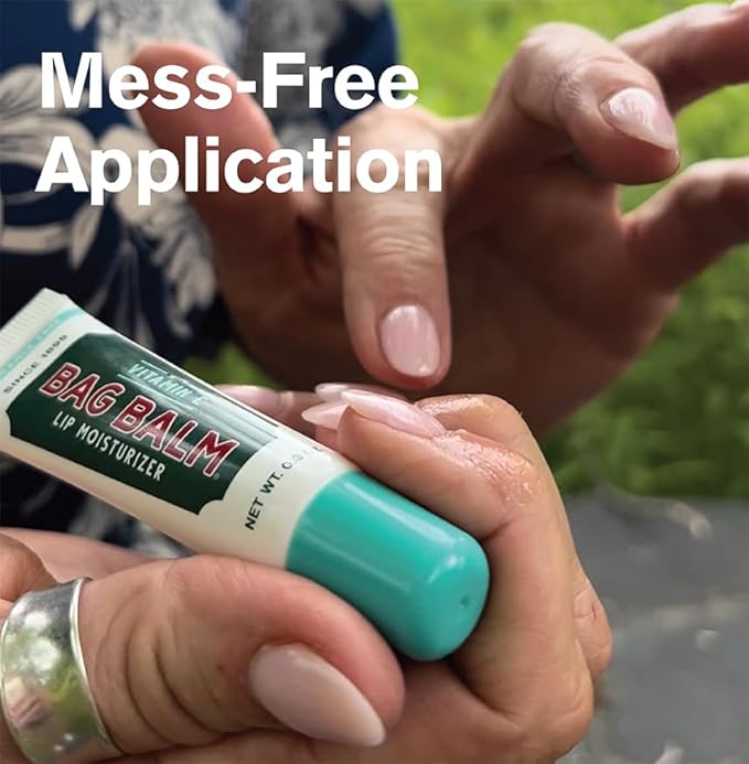 Vermont's Original Bag Balm Fragrance Free Lip Balm with Vitamin E | Pack of 4 0.3oz Tubes-Velvo Beauty