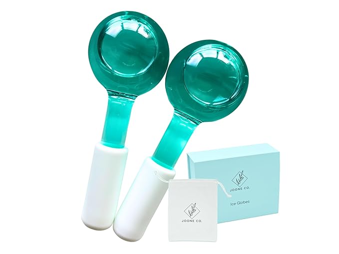 Ice Globes for Face - 2 Pack Cryo Globes for Face, Neck, & Eyes - Skin Care Tools for Dark Circles, Wrinkles, & Collagen Production - Facial Globes for Daily Beauty Routines-Velvo Beauty