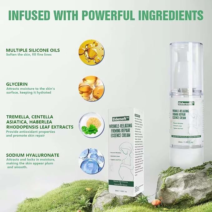 Wrinkle-Relaxing Firming Repair Essence Cream - Removes Maternity Stretch Marks, Prevents Wrinkles & Fine Lines, Nourishes & Rejuvenates Skin with Safe, Natural Formula-Velvo Beauty
