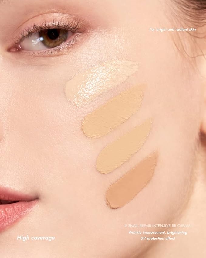 MIZON Snail Repair Blemish Balm, Multifunctional BB Cream with Snail Mucus Filtrate, Skin Care and Makeup Coverage, Strenghtens Skin Elasticity, Improves Fine Wrinkles, Korean Skincare (#21)-Velvo Beauty