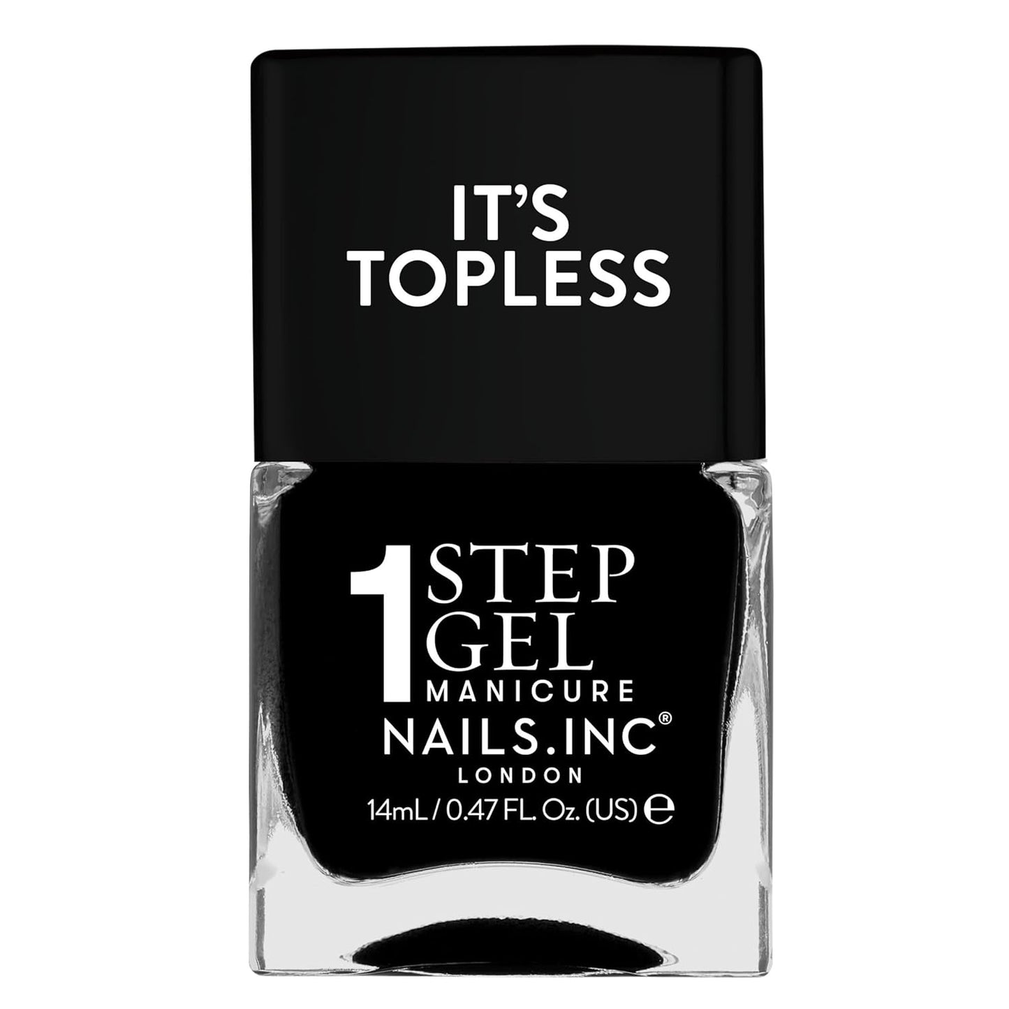 Nails Inc It's Topless Gel-Like Nail Polish, 4-in-1 Base Coat, Treatment, Color & Top Coat, Long Lasting, Strong, Chip Free Nails, Glossy Salon Quality Manicure, Air Dry, Rayna, 0.47 Fl Oz-Velvo Beauty