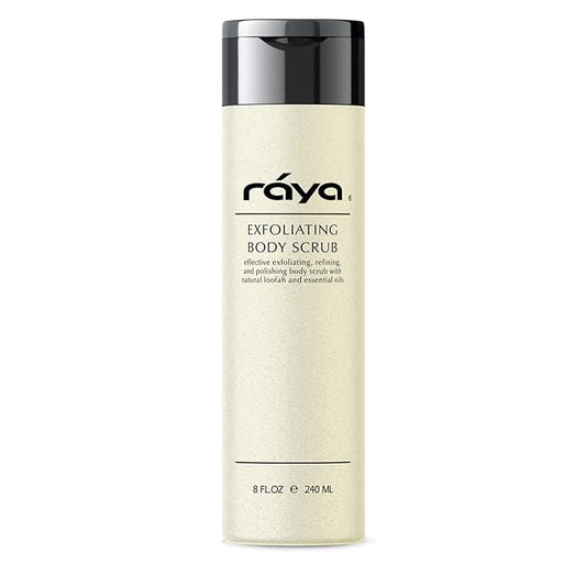 RAYA Exfoliating Body Scrub 8 oz (S-103) | Exfoliating, Refining, and Polishing Body Scrub | Made with Natural Loofah and Essential Oils | Relieves Ingrown Hairs-Velvo Beauty