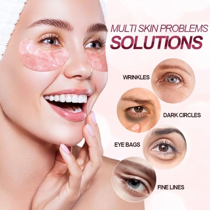 Under Eye Patches Collagen Crystal Eye Mask, Under Eye Mask for Face Care, Eye Masks for Puffiness and Dark Circles, Firming, Moisturizing Eye Mask-Velvo Beauty