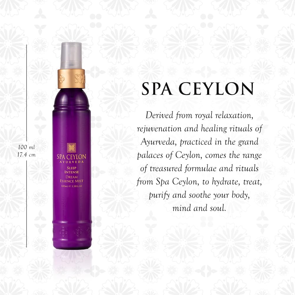 SPA CEYLON Sleep Intense Dream Essence Mist, All-Natural Skin Care Spray for Bedtime Ritual, Calming Body & Fragrance Mist, Suitable for All Skin Types, 100ml-Velvo Beauty