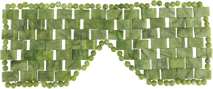 Jade Eye Mask Natural Green Jade Facial Maks for Relive Eliminate Puffiness-Velvo Beauty