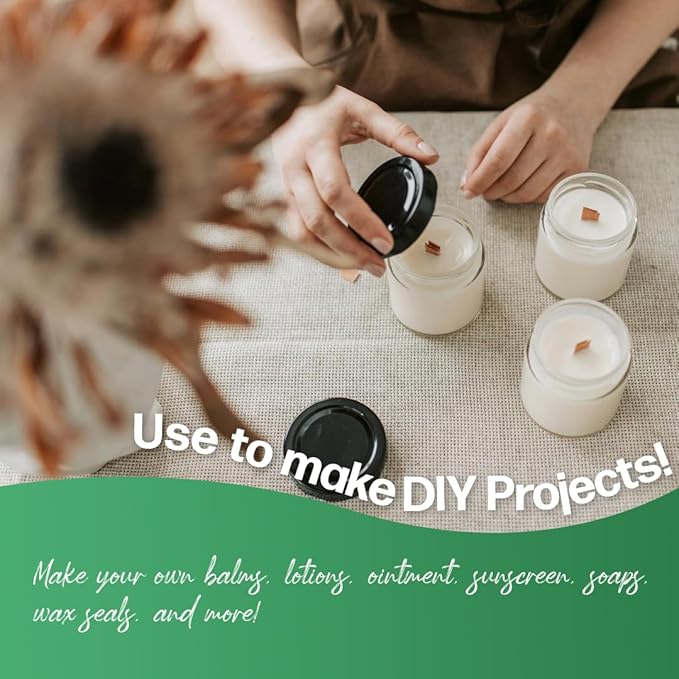 White Beeswax Pellets 1 lb (16 oz), Pure, Natural, Cosmetic Grade, Bees Wax Pastilles, Triple Filtered, Great For DIY Lip Balms, Lotions, Candles-Velvo Beauty