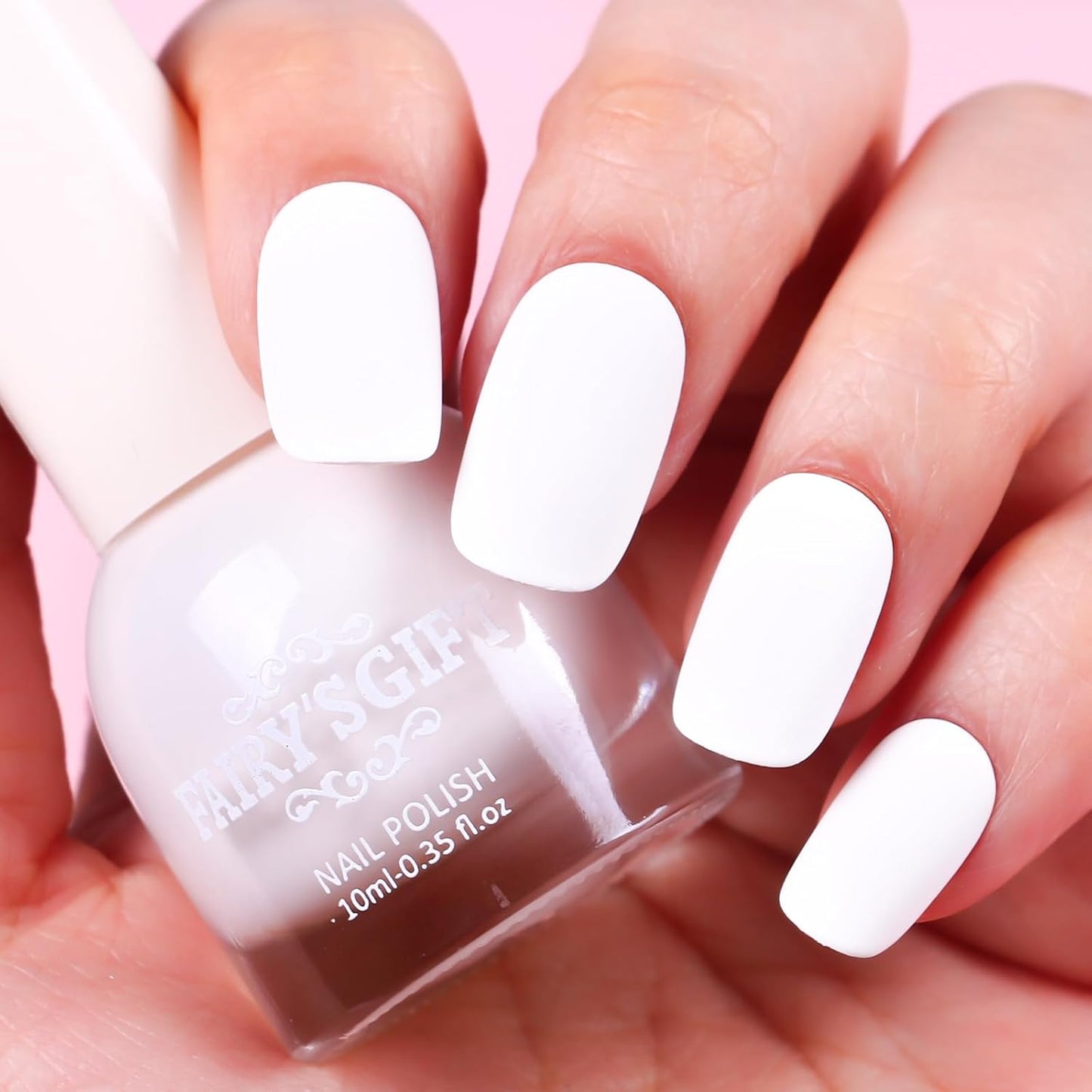 Major Dijit Matte Nail Polish Air Dry Nail Art Varnish (White, 10 ML)-Velvo Beauty