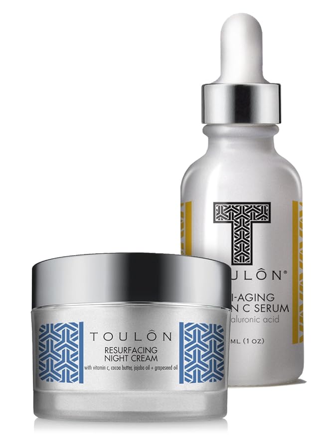 Vitamin C Anti Aging Skin Care Kits; Women Beauty Gifts: Vitamin C Serum with Hyaluronic Acid and Vit C Moisturizer for Face for Night & Day; Gift Set Kit-Velvo Beauty