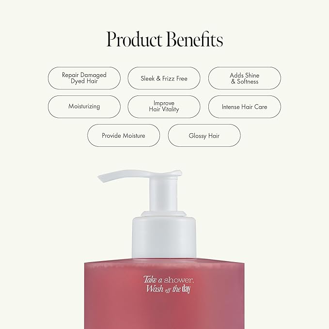 Rosy Night Repair Shampoo – Anti-Dandruff & Damage Repair with Damask Rose Water & Ceramide – Color Safe, Silicone & Sulfate Free (15.22 fl. Oz)-Velvo Beauty