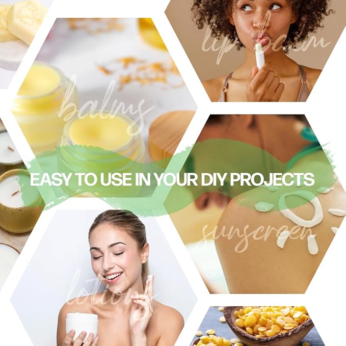 Yellow Beeswax Pellets 1lb (16oz), Pure, Natural, Cosmetic Grade, Organic, Bees Wax Pastilles, Triple Filtered, Great For Candle Making, Soap, Food Wrap, DIY Lip Balms, Lotions-Velvo Beauty