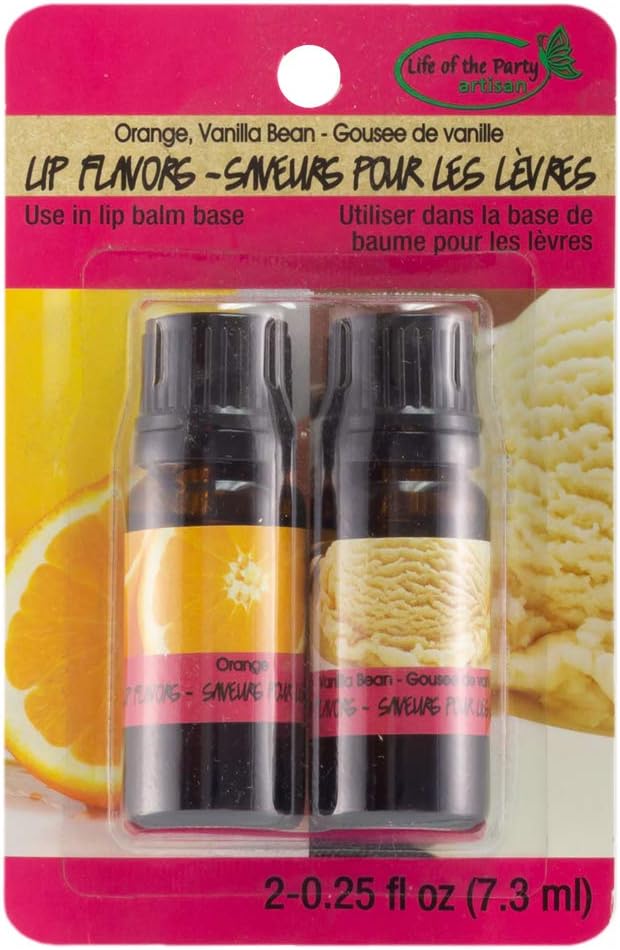 Orange/Vanilla Bean Lip Flavors, 2 Pack, 61026-Velvo Beauty