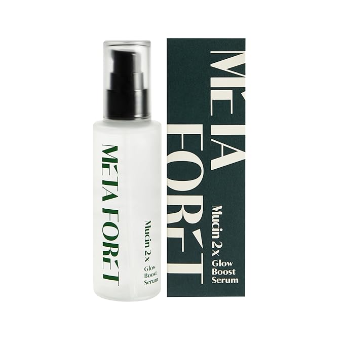 METAFORET Vegan Mucin 2x Glow Boost Serum 3.38oz 100ml / Day and Night Face Moisturizer for Dry, Sensitive, Acne Prone Skin, Dark Spot, Hydrating, Nourishing, Anti Aging, No More Snail Mucin-Velvo Beauty