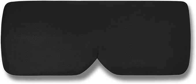 Sleep Mask ALASKA BEAR Wraparound Cool for Sensitive Sleeper Side or Back, Women and Men, Adjustable Headband Eye Mask and Earmuff Blindfold for Full Blackout, Upgraded w/o Buckles-Velvo Beauty