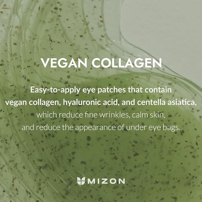 MIZON Phyto Plump Collagen Eye Gel Patch with Moringa, Triple Hyaluronic Acid, and Botanical Extracts for Brightening, Hydration, and Elasticity – 60pcs – Improves Vitality and Glow-Velvo Beauty