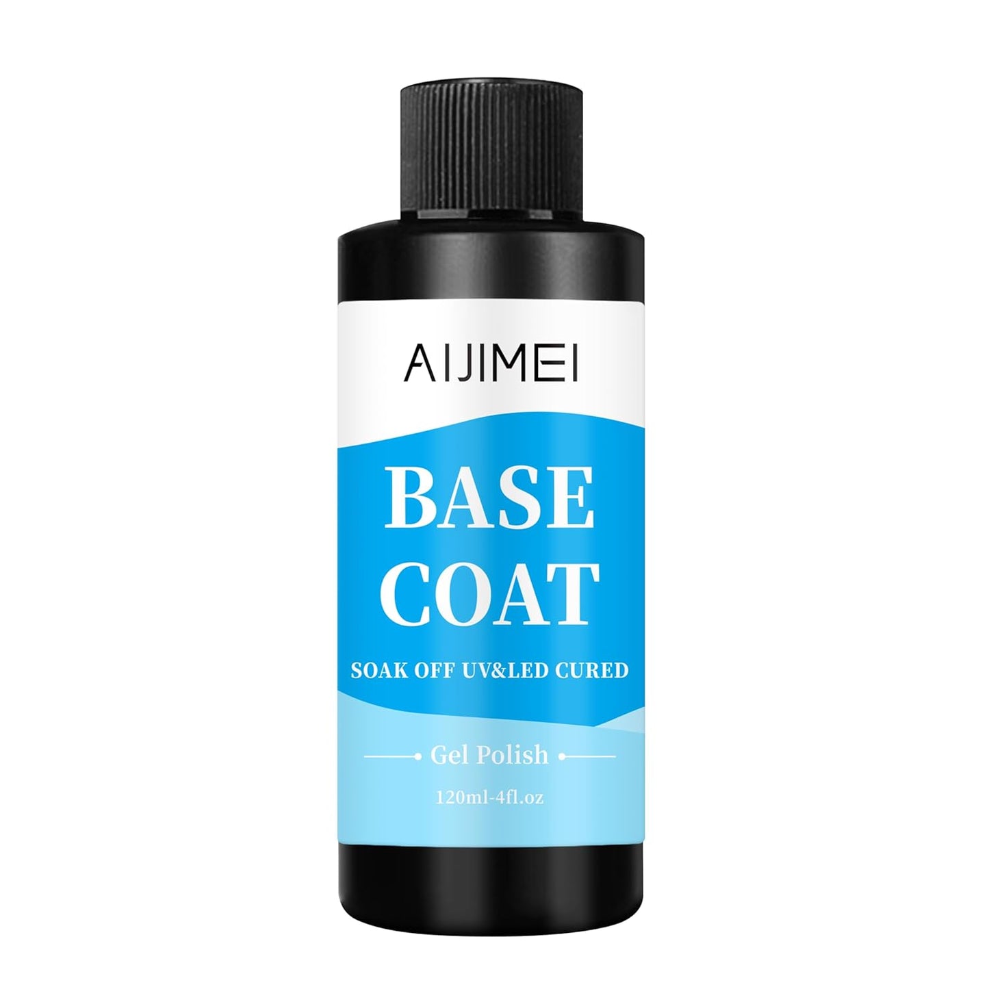 AIJIMEI 120ml Base Coat Quick Dry Basecoat for Nails 4oz For Base Coat Gel Nail Polish for Nail Art Salon Home DIY LongLasting-Velvo Beauty