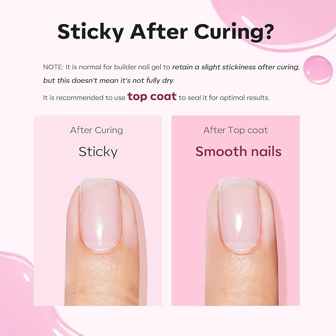 modelones Builder Nail Gel, 8-in-One Baby Pink Builder, Pastel Pink Rubber Base Gel Polish, LED Lamp Cured Color Base Hardener Apex Building Strengthener Extension for DIY Salon Girls Home-Velvo Beauty