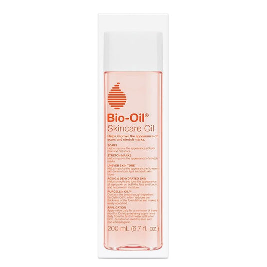 Bio-Oil Skincare Body Oil Serum, Face and Body Moisturizer with Vitamin E & A, for Scars, Stretch Marks, Sensitive Skin, All Skin Types, Dermatologist Recommended, Non-Comedogenic, 6.7 Oz-Velvo Beauty