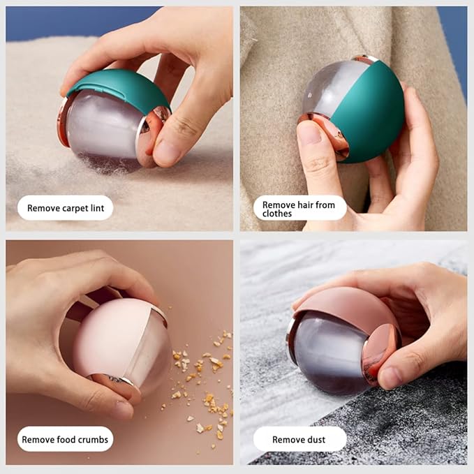 Washable Reusable Gel Lint Roller for Pet Hair, Tecogue Portable Dog Cat Pet Hair Remover for Clothes, Laundries, Sticky Cleaner, Dust Fuzz Fur for Travel Household (Green)-Velvo Beauty