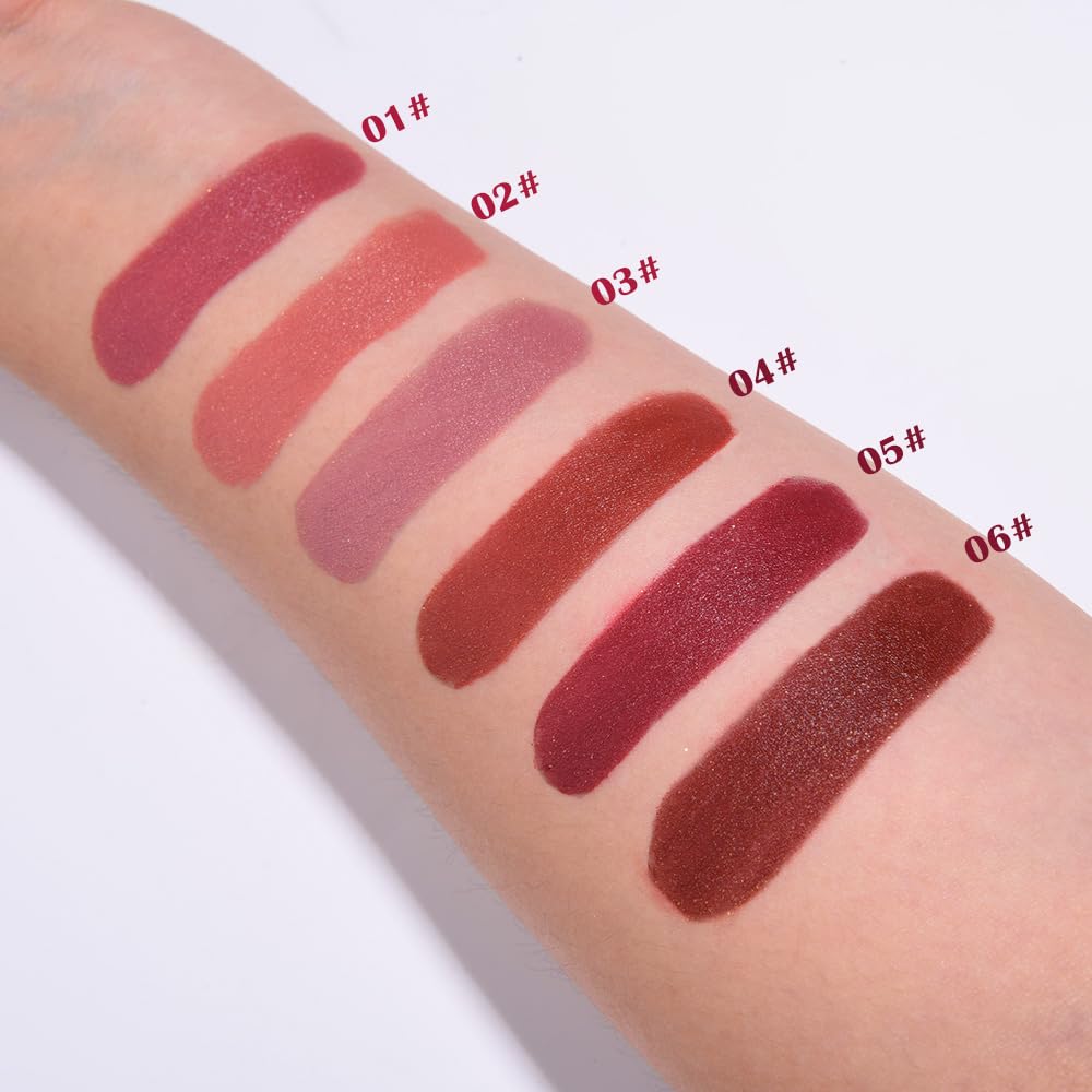 3Pcs Metallic Lipstick for Women,Lightweight Shimmer Frosted Lipstick,Glitter Lip Gloss Stain Long Lasting Waterproof Smudge Proof 24 Hour Full Coverage Lip Makeup,Vegan（01,02,03)-Velvo Beauty