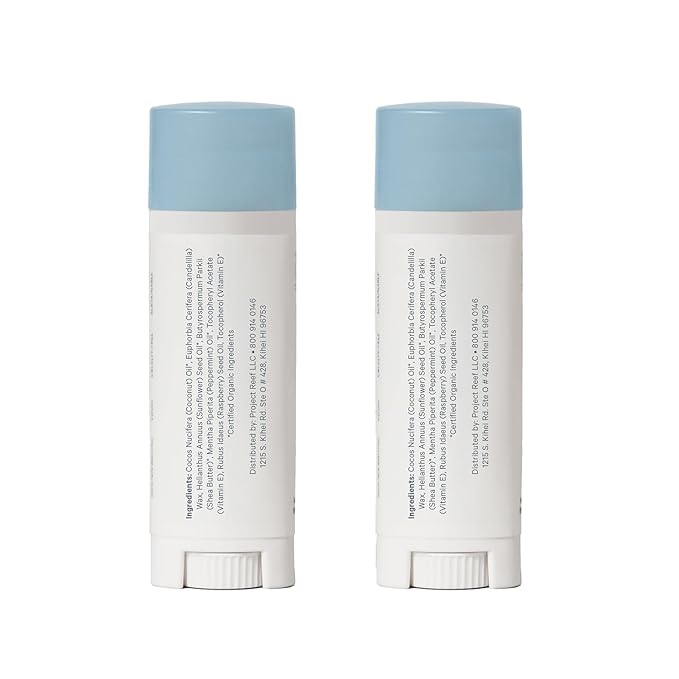 Cooling Lip Balm w/Organic Peppermint, Shea Butter, Vitamin E, Hydrating Chapstick, Soothe Dry Sunburnt Lips, After Sun Care, 2 Pack-Velvo Beauty